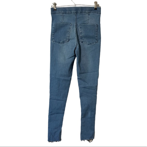 Free People High Waisted Pull on Skinny Jeans Size 26 - Picture 3 of 6
